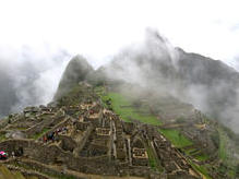 Machu Picchu bei Regen