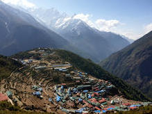 Namche Bazar (3440 m) - mit Kusum Khangkaru (6370 m)