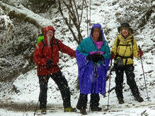 5. Trekkingtag: im unteren Gokyo-Tal - erstmals feuchte Wetterbedingungen