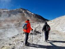 unterhalb des Uturuncu-Sattels (5768 m)