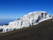 Gletscher kurz vor dem Uhuru Peak