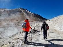 unterhalb des Uturuncu-Sattels (5768 m)