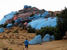 Les Peintures in der Umgebung von Tafraoute, Anti - Atlas