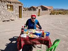 Mittagessen bei der Necrópolis in San Juan