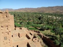 Kasbah Tamnougalt bei Agdz - älteste Kasbah des Draa - Tals