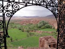 Blick aus der Kasbah Telouet im Hohen Atlas