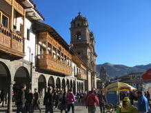 Iglesia La Compañía an der Plaza de Armas in Cusco, Peru