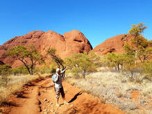 Felskuppen der Kata Tjuta (Olgas) - heilige Stätten der Aborigines