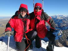 Auf dem Gipfel des Huayna Potosi (6088 m)