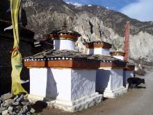 Chörten (Stupas) bei Manang