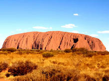 Uluru (Ayers Rock), Red Centre - der wohl spektakulärste Monolith der Welt - Zentral-Australien